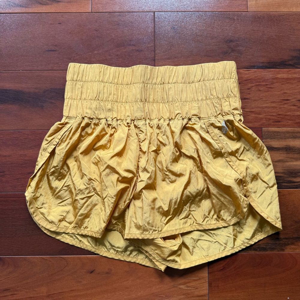 FP Movement by Free People Mustard Yellow Athletic Shorts